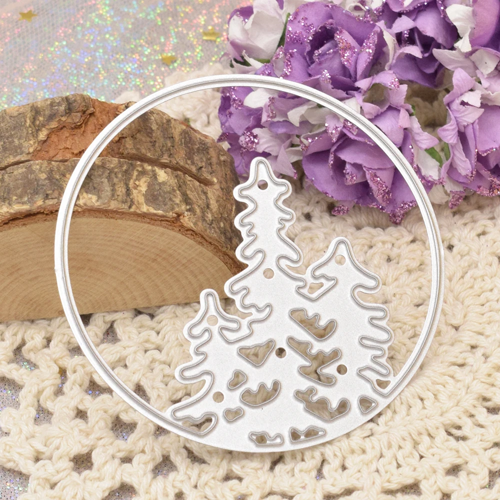 Circle Background Dies Pine Tree Metal Cutting Dies For Scrapbooking Card Album Decoration Paper Embossing Template
Circle Background Dies Pine Tree Metal Cutting Dies For Scrapbooking Card Album Decoration Paper Embossing Template
