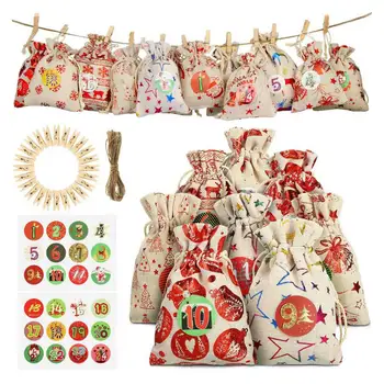 Christmas Pattern Candy Bag 1-24 Advent Calendar Bundle Cotton Linen Gift Bag Home Table Topper Christmas Decoration Christmas
Christmas Pattern Candy Bag 1-24 Advent Calendar Bundle Cotton Linen Gift Bag Home Table Topper Christmas Decoration Christmas