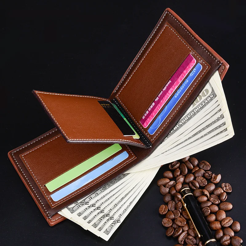 Men's short pu leather wallet authentic Korean male multi-function wallet multi-function loose-leaf wallet student coin purse
Men's short pu leather wallet authentic Korean male multi-function wallet multi-function loose-leaf wallet student coin purse