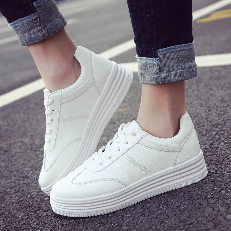 2020 Spring Summer New White Shoes Female Students Running Shoes Ins Increased Casual Flat Women Shoes Breathable Women Sneakers
2020 Spring Summer New White Shoes Female Students Running Shoes Ins Increased Casual Flat Women Shoes Breathable Women Sneakers
