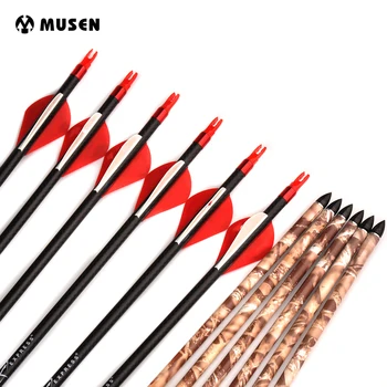 32 inches 3K Pure Carbon Arrow Spine 250 with Changable Arrowhead Explosion-proof Ring For Compound Bow Archery Hunting/Shooting
32 inches 3K Pure Carbon Arrow Spine 250 with Changable Arrowhead Explosion-proof Ring For Compound Bow Archery Hunting/Shooting