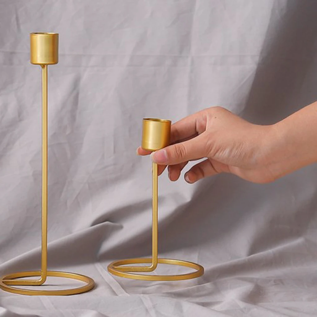 Vintage Iron Candle Holder Candlestick Tealight Wedding Party Home Decor Gold Vintage Iron Candle Holder Candlestick Tealight Wedding Party Home Decor Gold