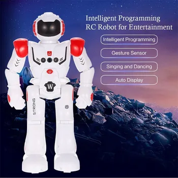 LED Dancing Robot RC Toy HT9930-1 Intelligent Programming Gesture Sensing Robot Toy For Children interactive game Kids zabawki
LED Dancing Robot RC Toy HT9930-1 Intelligent Programming Gesture Sensing Robot Toy For Children interactive game Kids zabawki