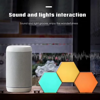 Smart LED Light Kit DIY Night Lamp Voice/APP Control Hexagonal Light for Home Decoration JDH99
Smart LED Light Kit DIY Night Lamp Voice/APP Control Hexagonal Light for Home Decoration JDH99