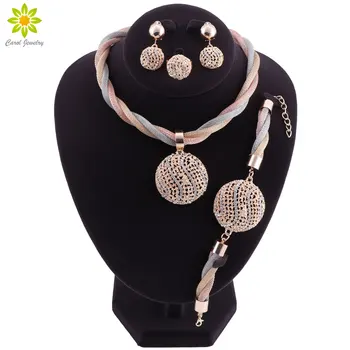 African Jewelry Set Fashion Indian Jewelry Sets Bridal Wedding Party Elegant Women Round Design Necklace Bracelet Earrings Ring
African Jewelry Set Fashion Indian Jewelry Sets Bridal Wedding Party Elegant Women Round Design Necklace Bracelet Earrings Ring