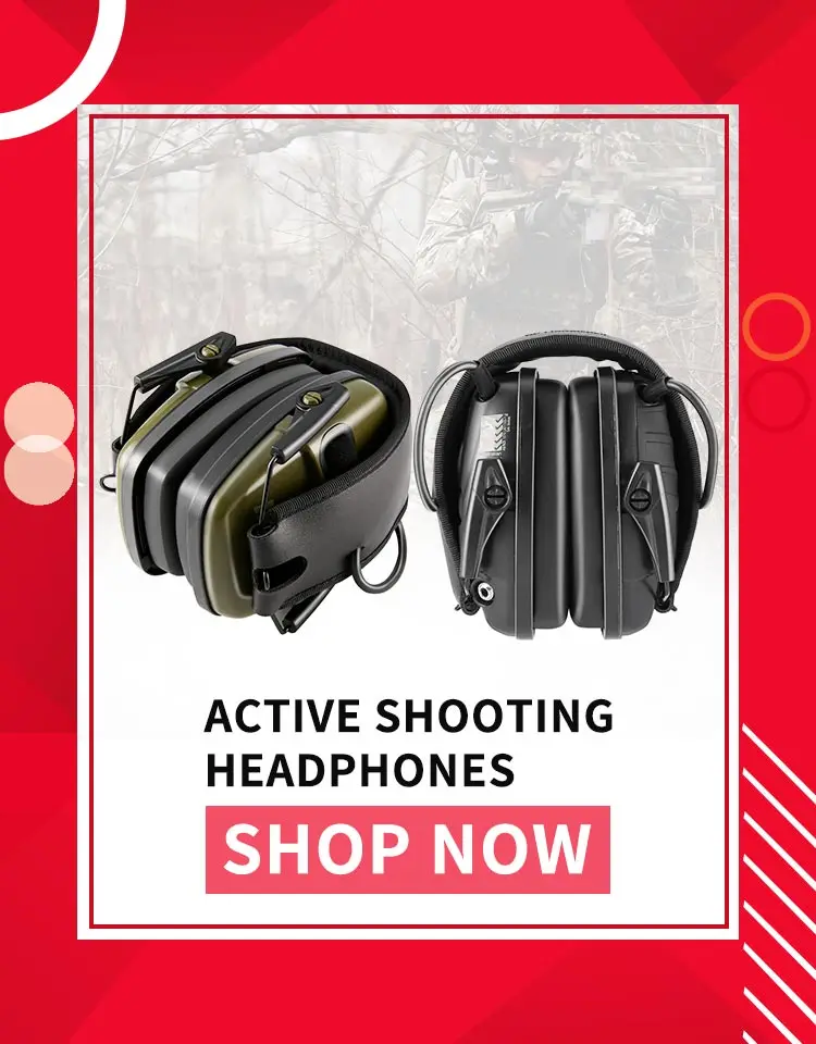 Outdoor Sports Anti-noise Impact Sound Amplification Electronic Shooting Earmuff Tactical Hunting Hearing Protective Headset