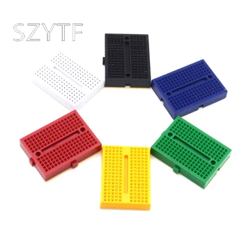 6pcs SYB-170 Mini Solderless Prototype Experiment Test Breadboard 170 Tie-points 35*47*8.5mm
6pcs SYB-170 Mini Solderless Prototype Experiment Test Breadboard 170 Tie-points 35*47*8.5mm