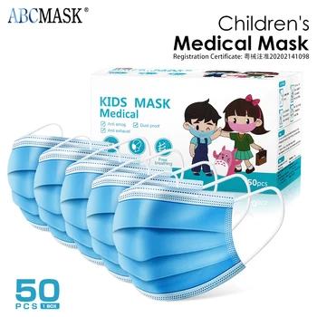 Fast Ship 100pcs Kids Disposable Medical Mask Child Face Mask 3-layer Breathable Protective Non-woven Ear Loop surgical Mask
Fast Ship 100pcs Kids Disposable Medical Mask Child Face Mask 3-layer Breathable Protective Non-woven Ear Loop surgical Mask