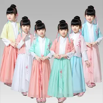 Girls Chinese Princess Costume Traditional Dance Costumes Kids Folk Ancient Hanfu Dynasty Dresses Stage Costume
Girls Chinese Princess Costume Traditional Dance Costumes Kids Folk Ancient Hanfu Dynasty Dresses Stage Costume