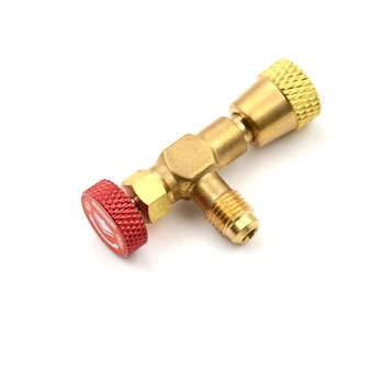 13*7*5cm R410A Refrigeration Air Conditioning Valve Safety Adapter 1/4" SAE Male To 5/16" SAE Famale Charging Hose Valves
13*7*5cm R410A Refrigeration Air Conditioning Valve Safety Adapter 1/4" SAE Male To 5/16" SAE Famale Charging Hose Valves