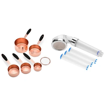 1 Set Stainless Steel Rose Gold Measuring Cups with Wooden Handles & 1 Set Pressurized Hand Shower Sprinkler Filter
1 Set Stainless Steel Rose Gold Measuring Cups with Wooden Handles & 1 Set Pressurized Hand Shower Sprinkler Filter