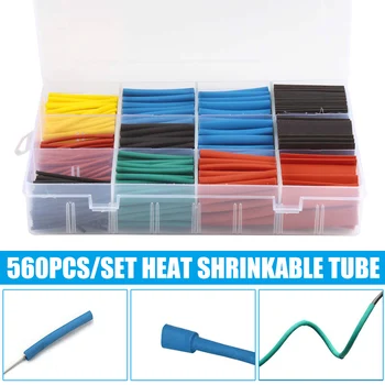 New Hot 560PCS Heat Shrink Tubing Kit with Box for Charging Cable Data Wire Repair Sleeve Tube SMD66
New Hot 560PCS Heat Shrink Tubing Kit with Box for Charging Cable Data Wire Repair Sleeve Tube SMD66