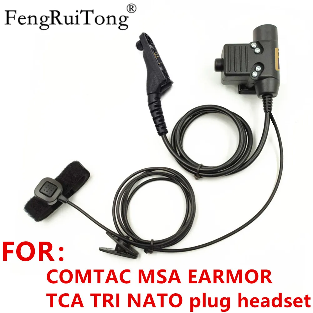 Tactical U94 PTT For COMTAC MSA EARMOR TCA TRI NATO plug headset for Motorola APX6000 XPR6300 DP4800 MTP6550 P8200 P8268 Radio
Tactical U94 PTT For COMTAC MSA EARMOR TCA TRI NATO plug headset for Motorola APX6000 XPR6300 DP4800 MTP6550 P8200 P8268 Radio