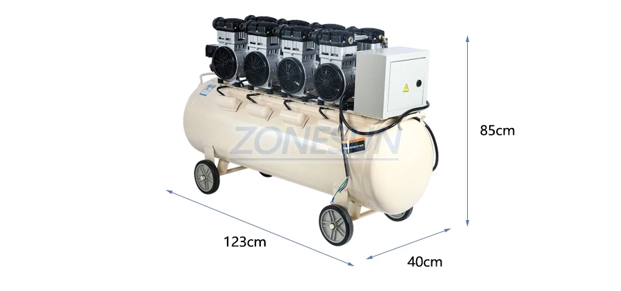 ZS-AC160L Portable Air Pump Oil Free Air Compressor