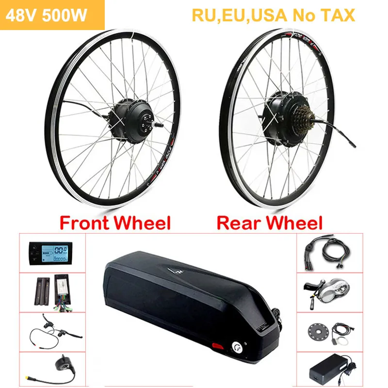48V 500W Electric Bicycle Gear Hub Motor EBike Kit 20"26"700C Front Rear Wheel Drive eBike Conversion Kit for 48V Motor Wheel
48V 500W Electric Bicycle Gear Hub Motor EBike Kit 20"26"700C Front Rear Wheel Drive eBike Conversion Kit for 48V Motor Wheel