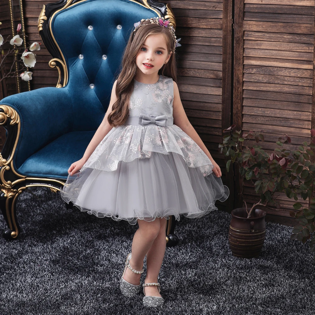 

Vgiee Kids Dresses for Girls Princess Dress Baby Little Girls Clothing Outfit Mesh Flowers Kids Party Dresses for Girl CC609