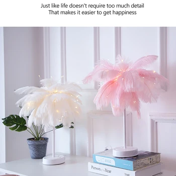 Creative Feather Table Lamp Bedroom Bedside Lamp Modern Romantic Bedside Lamp For Living Room Wedding Room Bedroom Night Lights
Creative Feather Table Lamp Bedroom Bedside Lamp Modern Romantic Bedside Lamp For Living Room Wedding Room Bedroom Night Lights