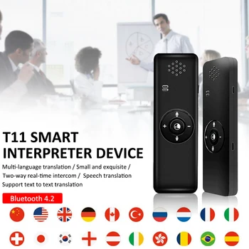 Intelligent 41 Language Translator Bluetooth Translator Real-time Translation Machine Traveling Meeting Voice Translators
Intelligent 41 Language Translator Bluetooth Translator Real-time Translation Machine Traveling Meeting Voice Translators