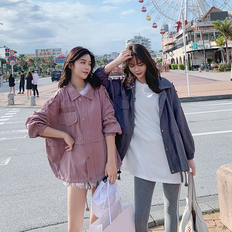 Hong Kong Style Retro Sisters Outfit 2019 Early Spring New Style Loose-Fit Short Lotus Pink Workwear Coat Women's Handsome Stree
Hong Kong Style Retro Sisters Outfit 2019 Early Spring New Style Loose-Fit Short Lotus Pink Workwear Coat Women's Handsome Stree