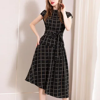 black plaid real silk dresses women natural silk 2019 high quality girls work boho shirt dress slim plus size short sleeve
black plaid real silk dresses women natural silk 2019 high quality girls work boho shirt dress slim plus size short sleeve