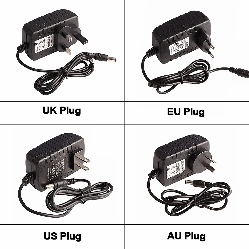 12V Power Supply DC 12V Unit 2A 3A Transformer AC 110V 220V to DC 12 Volts 12 V LED Driver Adapter EU Plug for Led Strips Light
12V Power Supply DC 12V Unit 2A 3A Transformer AC 110V 220V to DC 12 Volts 12 V LED Driver Adapter EU Plug for Led Strips Light