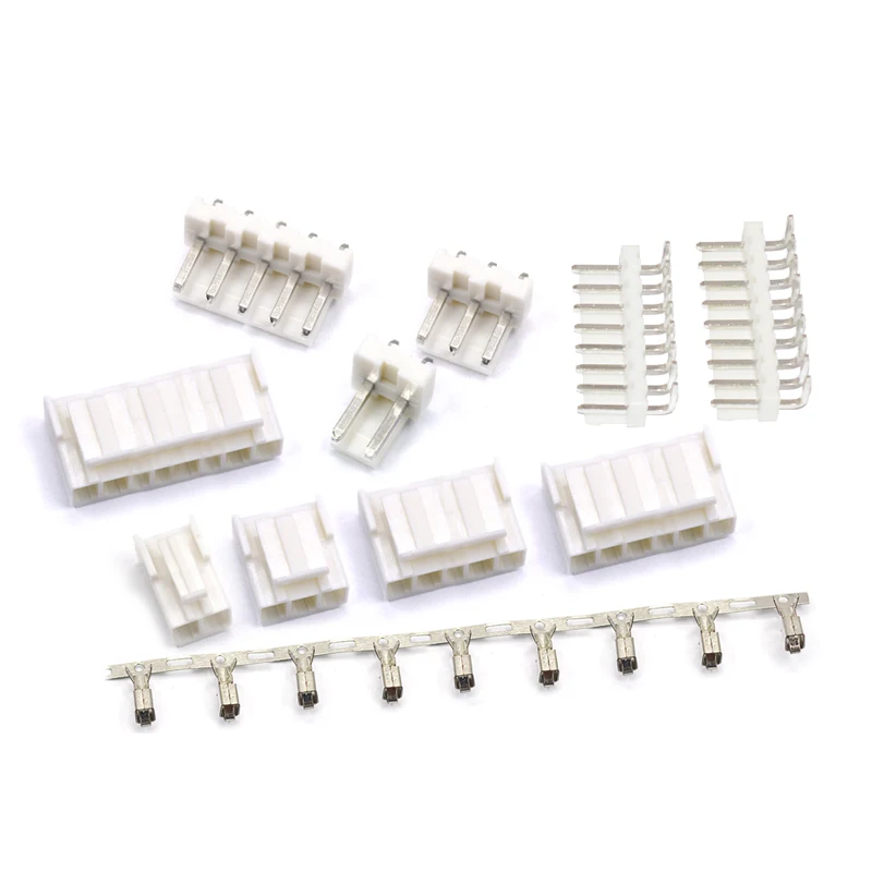 

10sets VH 3.96mm 2P 3P 4P 5P 6P 7P 8P 9P 10P bend straight Male Plug + Female Housing + Terminals VH3.96 Connector