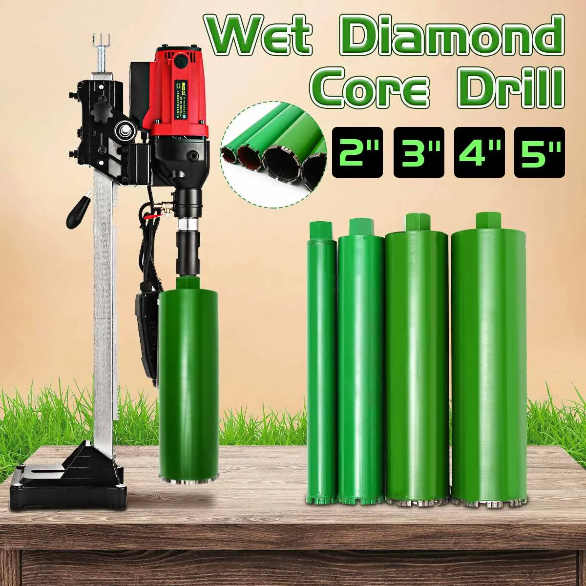 4Pcs/set Wet Diamond Core Drill Bit Drilling tool Wall Hole Concrete 51/76/102/120mm Perforator Masonry Water Wet Marble Granite
4Pcs/set Wet Diamond Core Drill Bit Drilling tool Wall Hole Concrete 51/76/102/120mm Perforator Masonry Water Wet Marble Granite