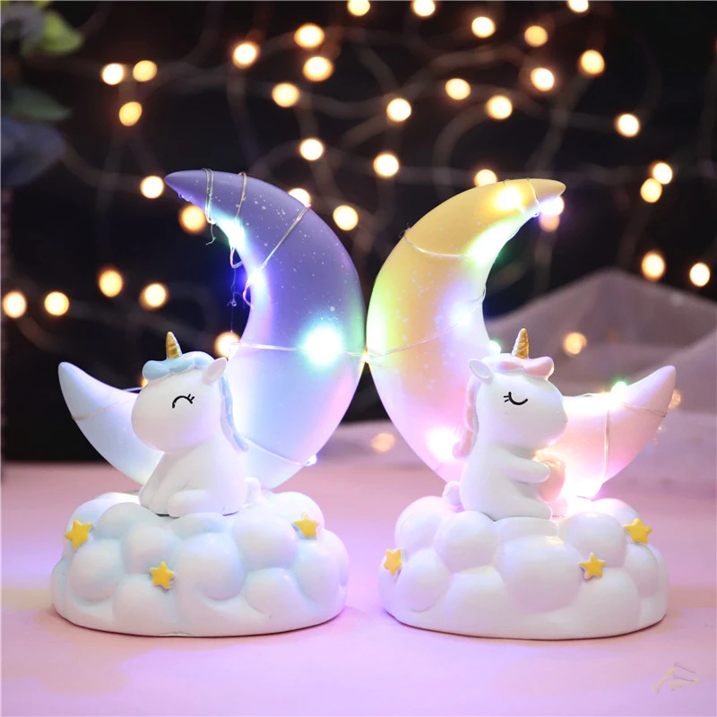 New Blue Starry Sky Moon Night Lamp INS Unicorn Rabbit Children Bedside Decor Resin Night Lights Birthday Gift Illumination
New Blue Starry Sky Moon Night Lamp INS Unicorn Rabbit Children Bedside Decor Resin Night Lights Birthday Gift Illumination