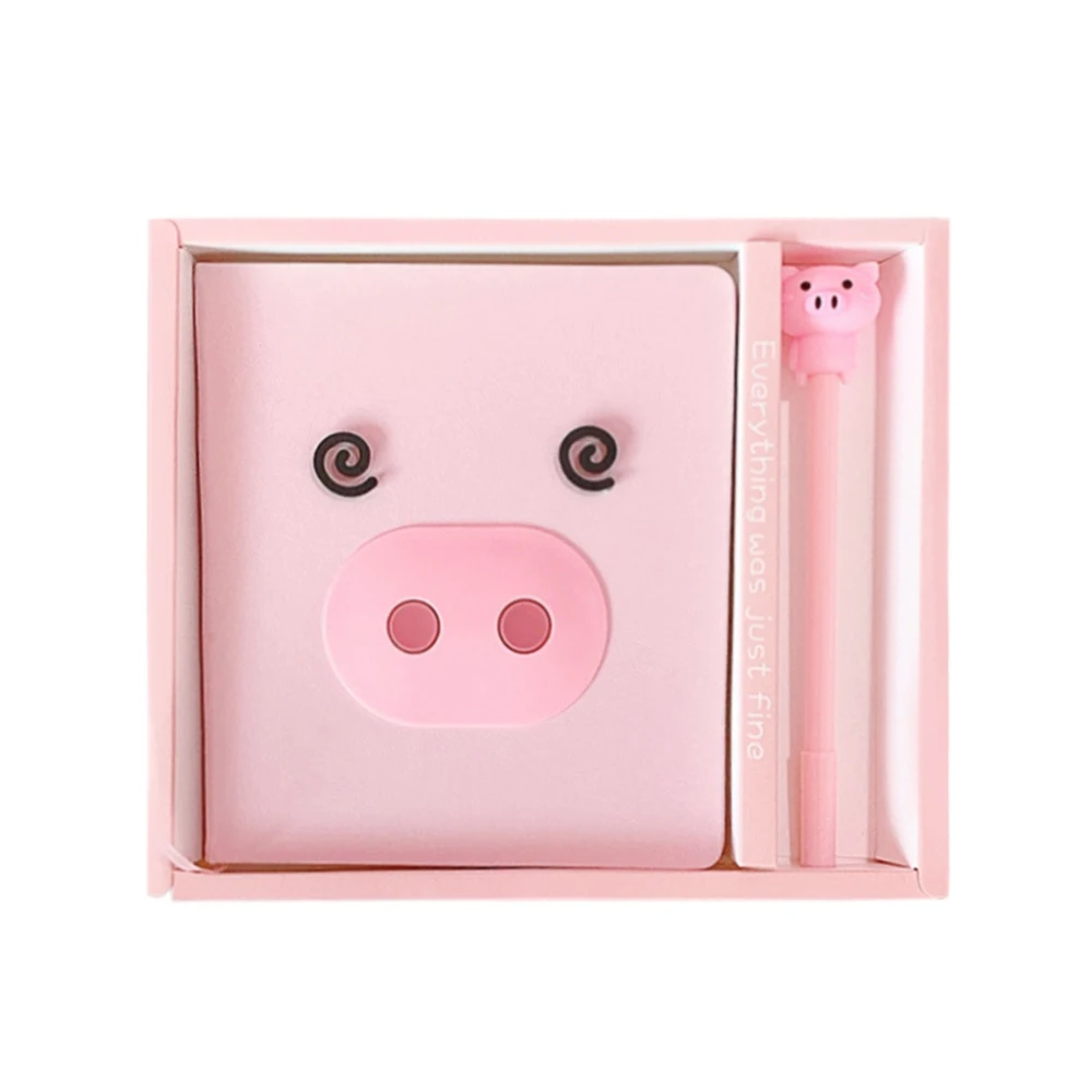 Cute Pink Pig With Expression Hand Book Set Creative Hand-Painted Student Notebook Pig Notebook
Cute Pink Pig With Expression Hand Book Set Creative Hand-Painted Student Notebook Pig Notebook