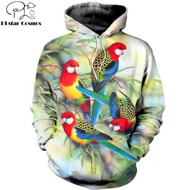 

Plstar Cosmos animal New Fashion Harajuku casual 3D Printed Hoodie/Sweatshirt/Jacket Mens Womens MACAW parrot bird style-12