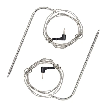 Replacement High-Temperature Meat Probe for Pellet Grills and Pellet Smokers Compatible with Pit Boss Grills, 2Pc Waterproof BBQ 
Replacement High-Temperature Meat Probe for Pellet Grills and Pellet Smokers Compatible with Pit Boss Grills, 2Pc Waterproof BBQ