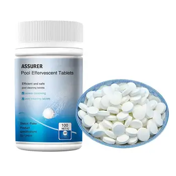 Pool Effervescent Tablets Swimming Pool Chlorine Tablet for Home Pool Tubs Spas Water Cleaning 
Pool Effervescent Tablets Swimming Pool Chlorine Tablet for Home Pool Tubs Spas Water Cleaning
