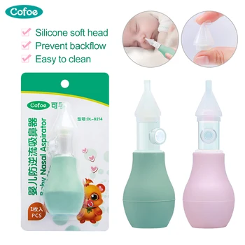 Cofoe Baby Anti Countercurrent Nasal Aspirator Silicone Soft Tip Cleaner Cleaner for Newborn Baby Snot Absorb Baby Care Safety
Cofoe Baby Anti Countercurrent Nasal Aspirator Silicone Soft Tip Cleaner Cleaner for Newborn Baby Snot Absorb Baby Care Safety