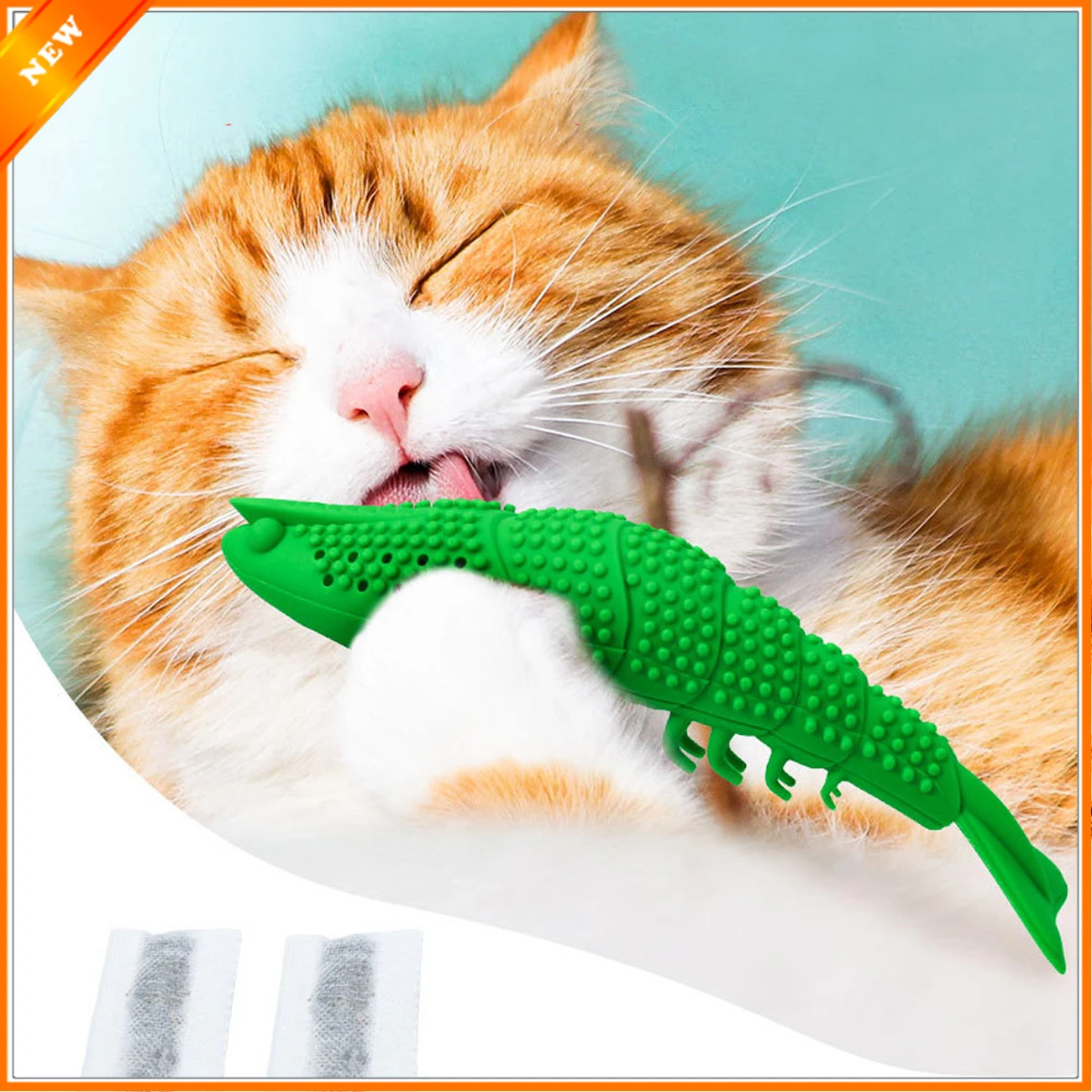 Simulation Lobster Cat Toy Chew With Catnip Toothbrush Tooth Cleaning Molar Stick Multifunctional Pet Supplies NDS66 | Дом и сад