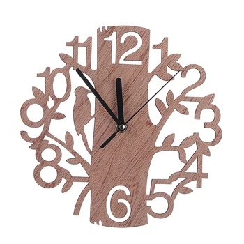 3D Wooden Tree and Bird Clock Modern European Style Clock Home Decoration Large Size Wall Clock
3D Wooden Tree and Bird Clock Modern European Style Clock Home Decoration Large Size Wall Clock