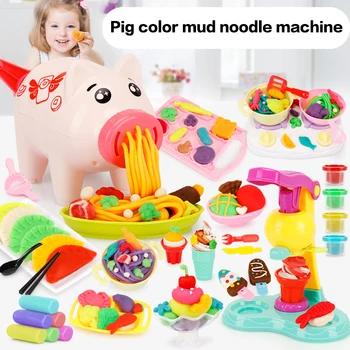 Ice Cream Machine Kitchen Toy Noodle Machine Pig Mold Play Dough Tool Set Nontoxic Handmade DIY Color Clay Plasticine Play House 
Ice Cream Machine Kitchen Toy Noodle Machine Pig Mold Play Dough Tool Set Nontoxic Handmade DIY Color Clay Plasticine Play House