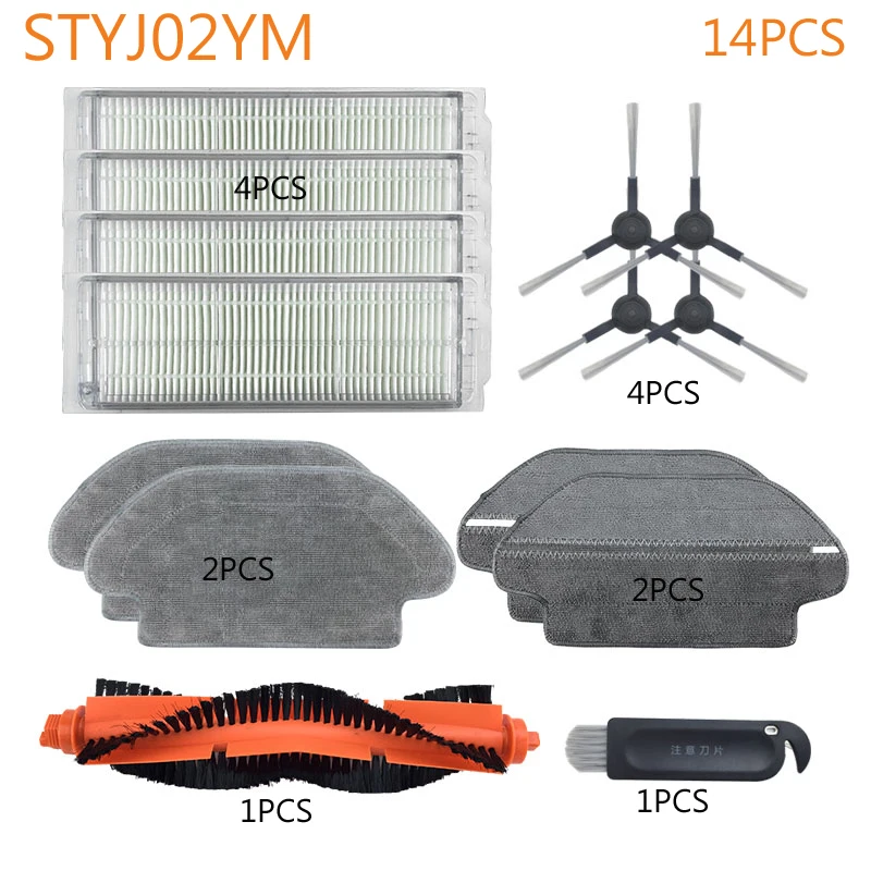 14PCS Robot Vacuum Cleaner hepa Filter Brush Cleaning Cloth Accessories for xiaomi mi mijia styj02ym Parts Vacuum Cleaner mop
14PCS Robot Vacuum Cleaner hepa Filter Brush Cleaning Cloth Accessories for xiaomi mi mijia styj02ym Parts Vacuum Cleaner mop