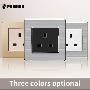 13A UK Standard Switched Socket Stainless Steel Panel Wall Outlet Grounded Type Household Power Socket Home Improvement
13A UK Standard Switched Socket Stainless Steel Panel Wall Outlet Grounded Type Household Power Socket Home Improvement