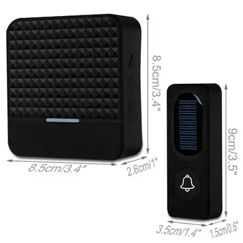 300M Long Range Solar Power Wireless Waterproof Doorbell Light Control Sensor with Transmitter+ Receiver Door Bell kit(US Plug)
300M Long Range Solar Power Wireless Waterproof Doorbell Light Control Sensor with Transmitter+ Receiver Door Bell kit(US Plug)
