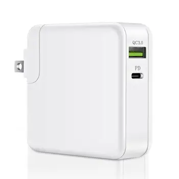 2-Port USB C Type C Wall Charger with 45W PD Power Delivery and 18W QC 3.0 USB Port PD 2, LED Indicator for iPhone iPad Macbook
2-Port USB C Type C Wall Charger with 45W PD Power Delivery and 18W QC 3.0 USB Port PD 2, LED Indicator for iPhone iPad Macbook