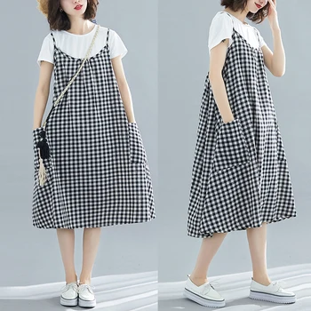 Will leak dress summer new shoulder loose sleeveless skirt with shoulder-straps, children
Will leak dress summer new shoulder loose sleeveless skirt with shoulder-straps, children