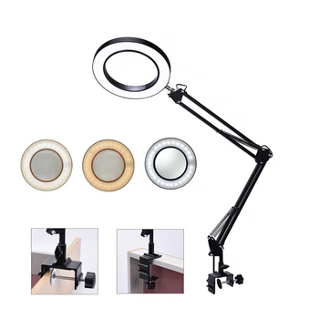 Flexible Desk Magnifier 5X USB LED Magnifying Glass 3 Colors Illuminated Magnifier Lamp Loupe Reading Rework Soldering Magnifier
Flexible Desk Magnifier 5X USB LED Magnifying Glass 3 Colors Illuminated Magnifier Lamp Loupe Reading Rework Soldering Magnifier