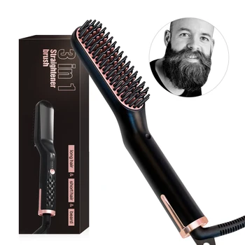 Beard Straightener Brush For Men Quick Beard&Hair Straightener Comb Ceramic Fast Heat Beard Straightening Heat Hot Comb
Beard Straightener Brush For Men Quick Beard&Hair Straightener Comb Ceramic Fast Heat Beard Straightening Heat Hot Comb
