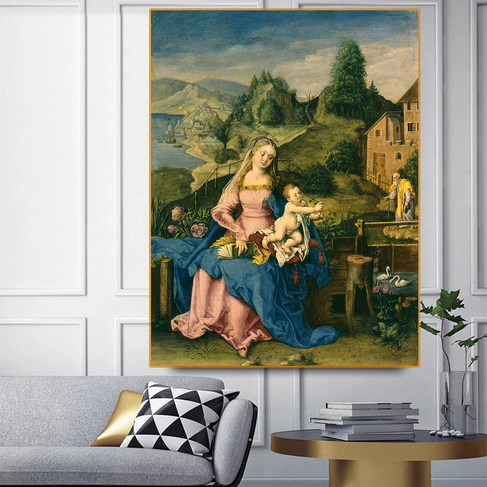 Canvas Oil Painting Aesthetic Home Decoration Albrecht Durer"Virgin And Child In A Landscape"Western Art Decor Poster
Canvas Oil Painting Aesthetic Home Decoration Albrecht Durer"Virgin And Child In A Landscape"Western Art Decor Poster