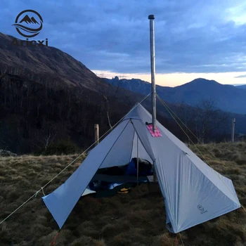 Aricxi 3-4 Person Ultralight Outdoor Camping Teepee 20D Silnylon Pyramid Tent Large Rodless Tent Backpacking Wood Stove Tents
Aricxi 3-4 Person Ultralight Outdoor Camping Teepee 20D Silnylon Pyramid Tent Large Rodless Tent Backpacking Wood Stove Tents