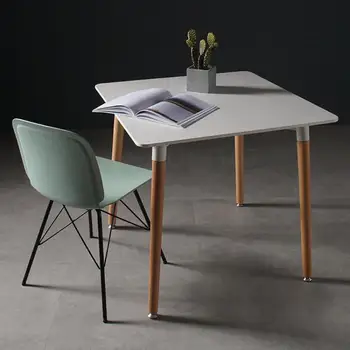 Nordic Dinette Simple Reception Negotiation Table Leisure Solid Wood Square Table
Nordic Dinette Simple Reception Negotiation Table Leisure Solid Wood Square Table