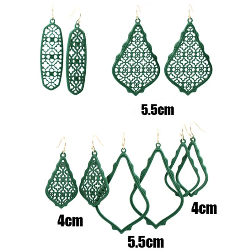 All Green Water Drop Painted Filigree Earrings Multi Color Lacquered Dangle Earrings For Women Matte Fram Earrings
All Green Water Drop Painted Filigree Earrings Multi Color Lacquered Dangle Earrings For Women Matte Fram Earrings
