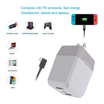 2 in 1 Fast Charging Power Adapter Support Game Console Charging /Switch TV Mode Converter For Nintendo Switch/Lite/ Android NEW
2 in 1 Fast Charging Power Adapter Support Game Console Charging /Switch TV Mode Converter For Nintendo Switch/Lite/ Android NEW