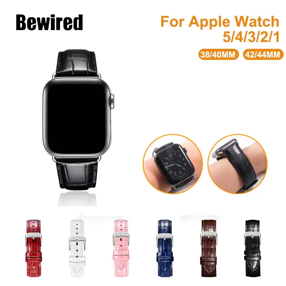 Leather Band for Apple Watch 5/4/3/2/1 Watch Band 38MM 40MM for iWatch Series 42MM 44MM Crocodile Pattern Bracelet Band Strap
Leather Band for Apple Watch 5/4/3/2/1 Watch Band 38MM 40MM for iWatch Series 42MM 44MM Crocodile Pattern Bracelet Band Strap