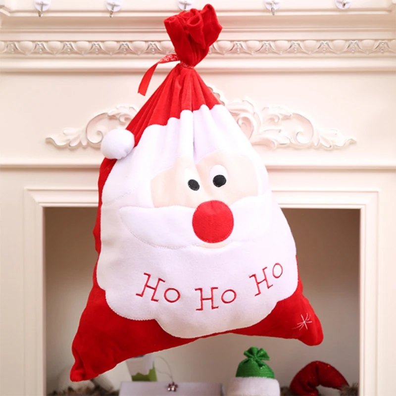 large christmas gift bags, candy bags santa sack,santa claus